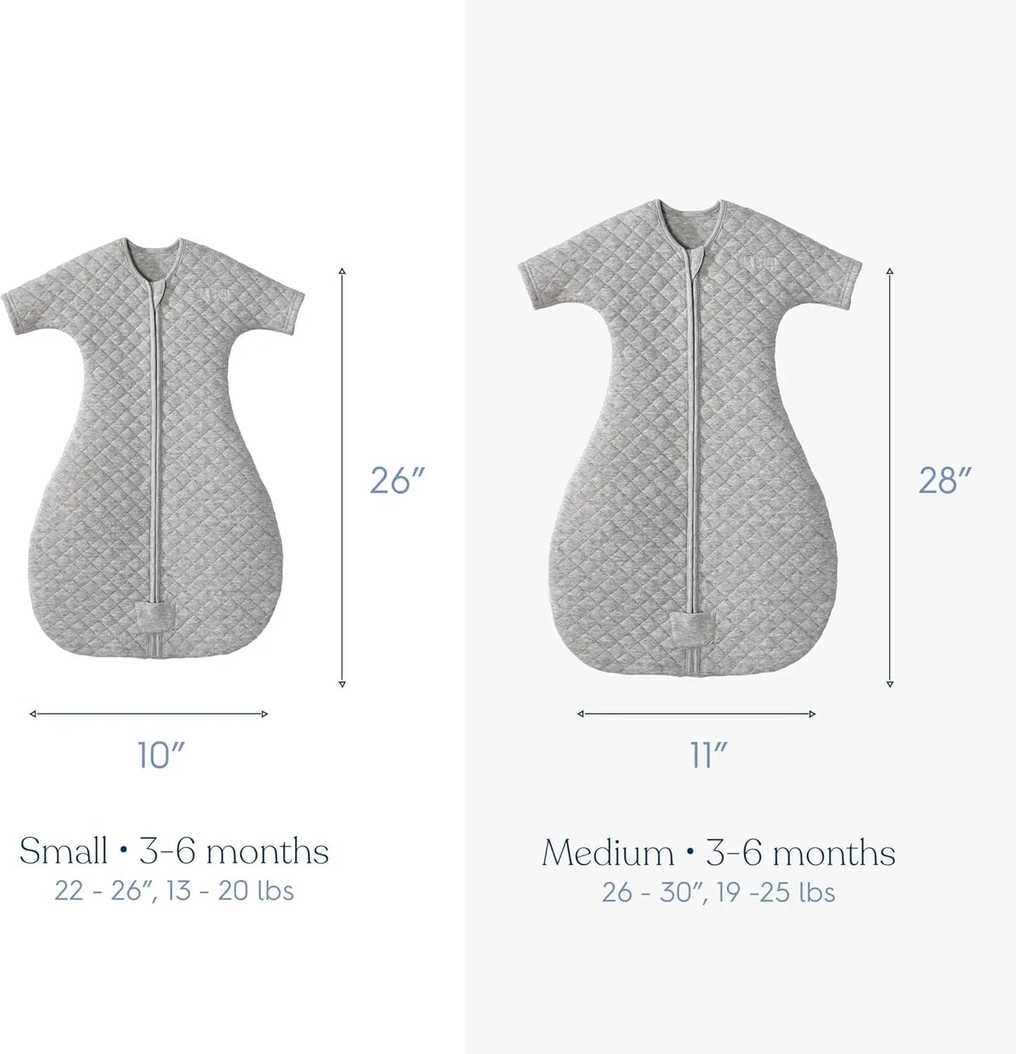 Experience peace of mind with our Cozy Wearable Blanket, a secure, comfortable sleep solution designed to grow with your baby from newborn nights onward.