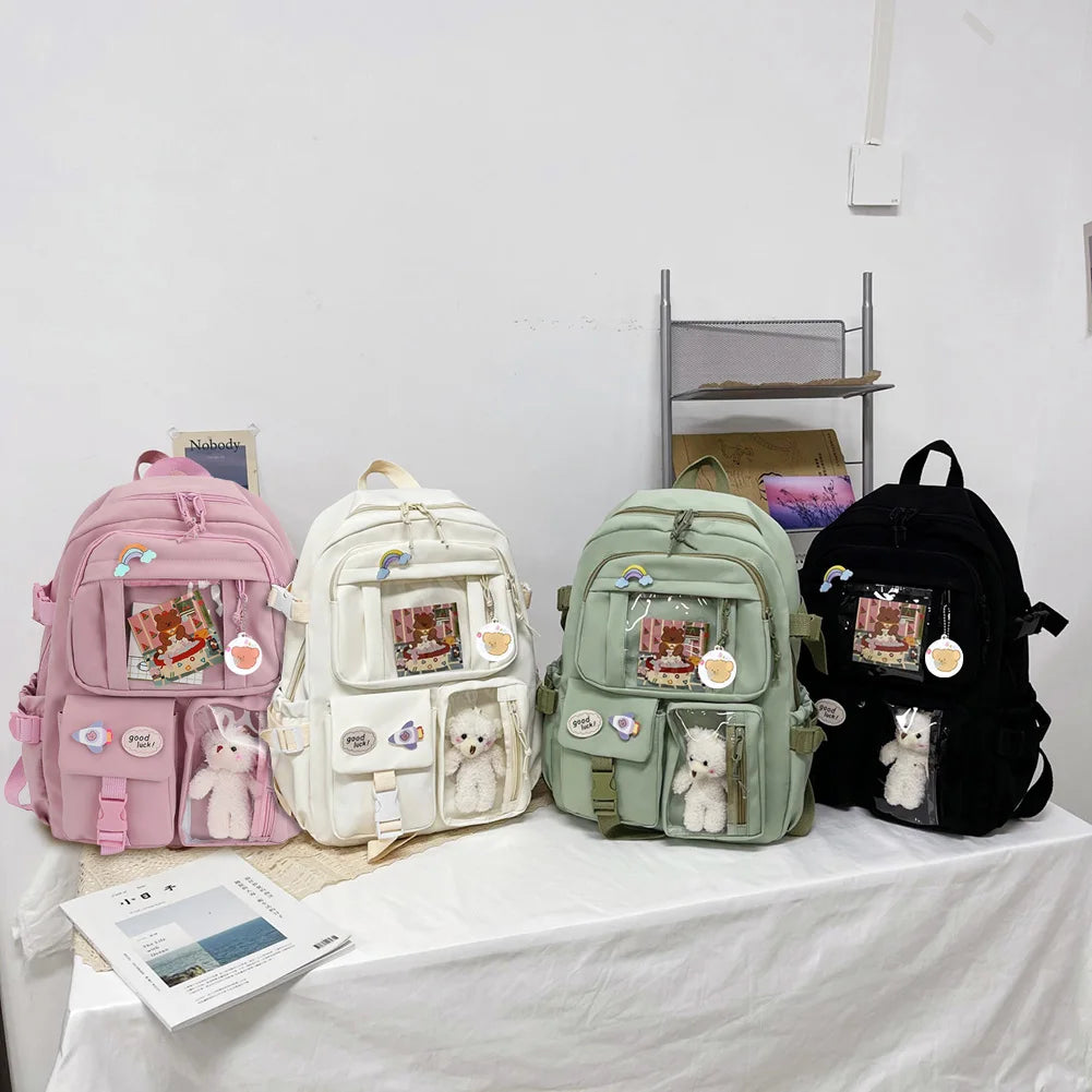 APWIKOGER College Student Rucksack Plush Pendant Kawaii Japanese Style