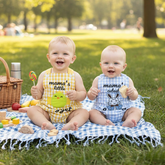 This Easter romper blends playful bunny charm with everyday comfort, giving your little one a picture perfect outfit for celebrations, photos, and all day adventures.