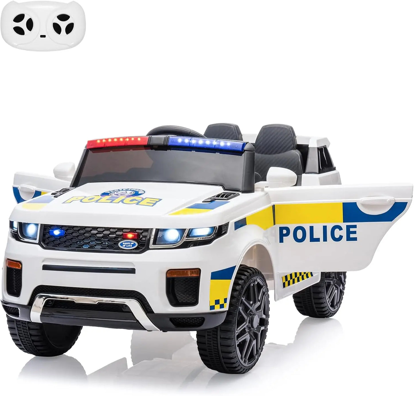 Take charge of the driveway with the HiMISS 12V Police Car Ride On, a thrilling kid-sized cruiser built for bold adventures.
