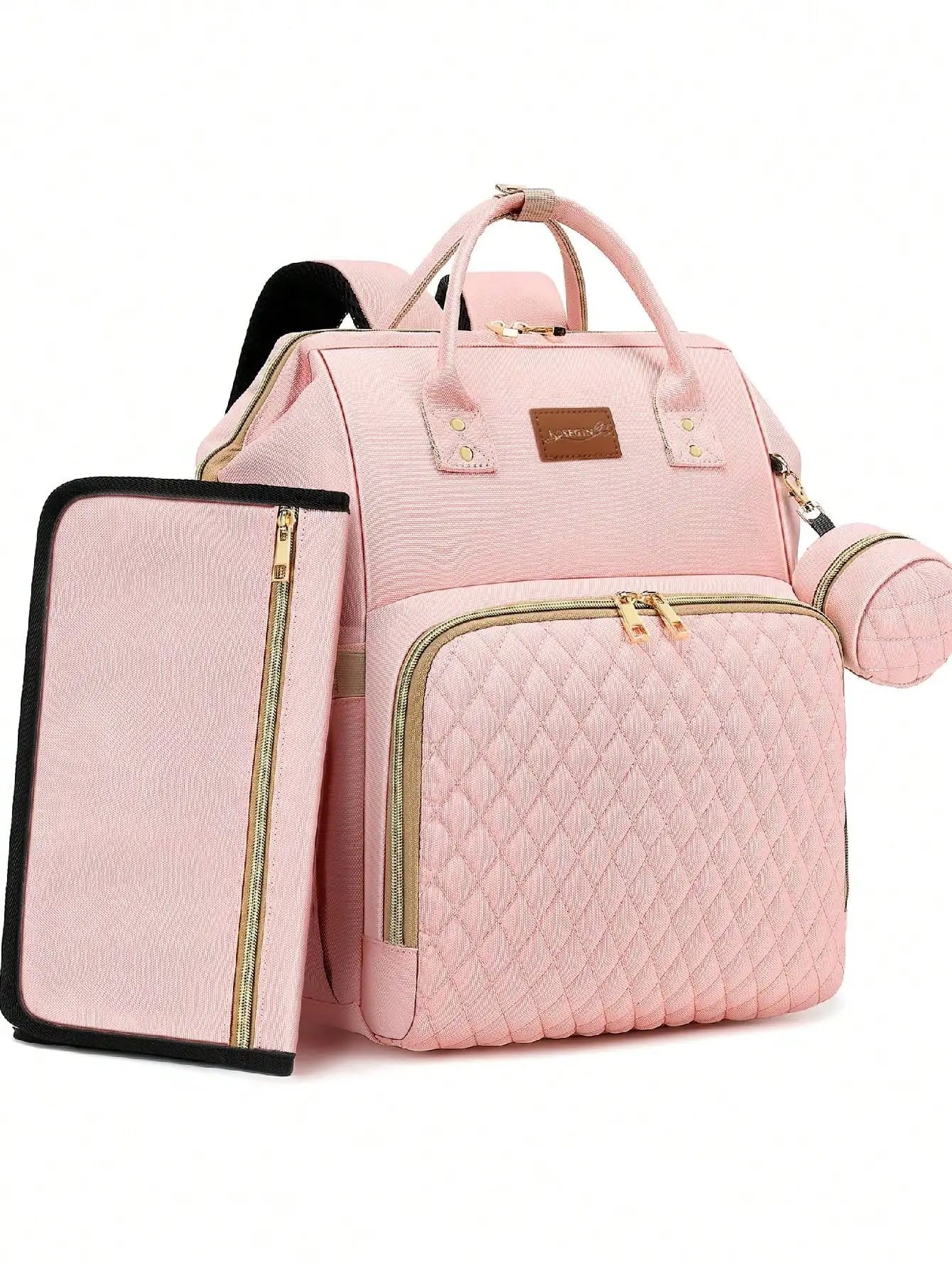 Diaper Bag Backpack With Changing Pad Pacifier Case Baby Bag for Boys and Girls Waterproof Travel Diaper Bag for Moms