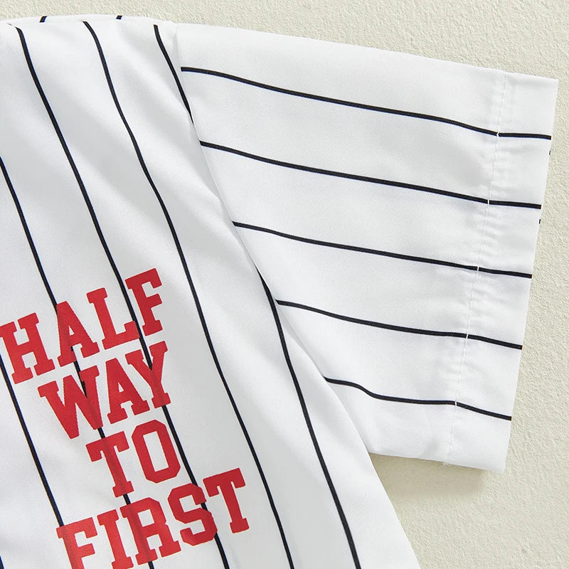 Get your little one ready for adventures in this sporty two-piece toddler outfit that blends playful baseball vibes with everyday comfort.