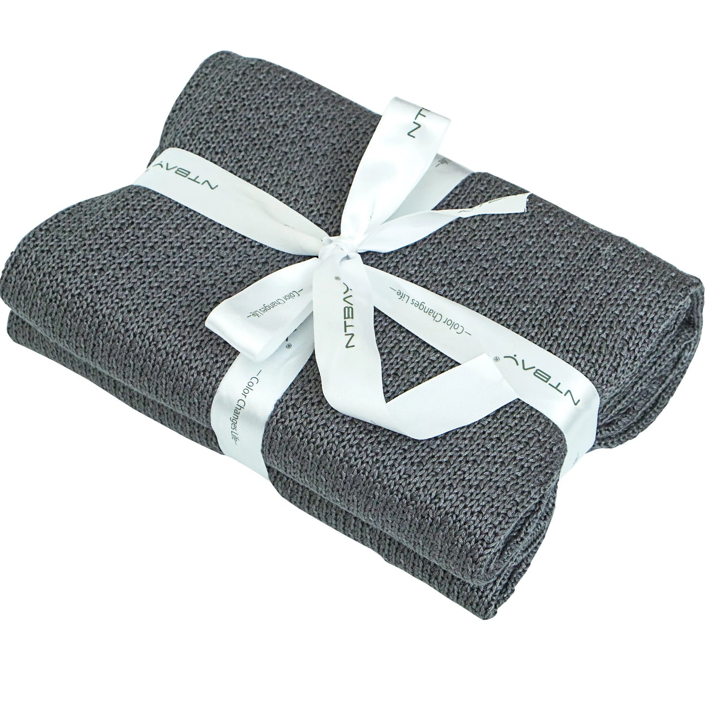 Ntbay Natural Bamboo Cable Knit Toddler Blanket Soft and Cooling Touch Baby Blanket 100 Percent Bamboo Fiber 75 x 100 cm