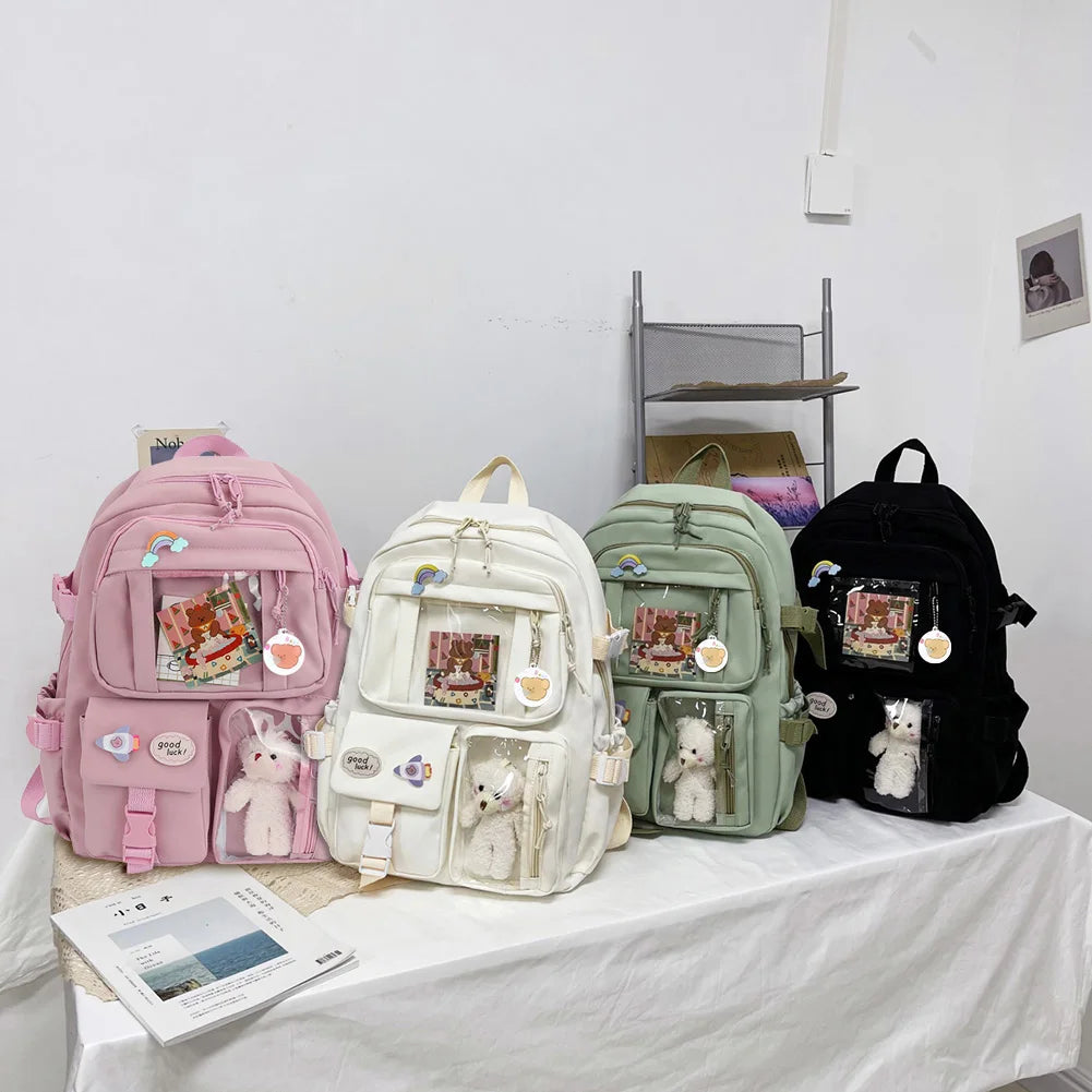 APWIKOGER College Student Rucksack Plush Pendant Kawaii Japanese Style