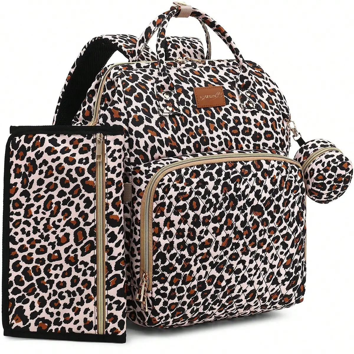 Diaper Bag Backpack With Changing Pad Pacifier Case Baby Bag for Boys and Girls Waterproof Travel Diaper Bag for Moms