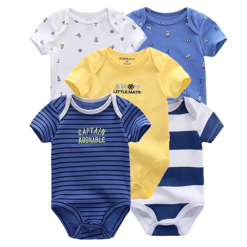 Kiddiezoom Summer 5 Piece Bodysuits deliver cozy, cute comfort for your little one, making every warm-day outfit easy to love and quick to change.