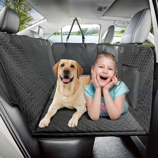 Dog Car Back Seat Extender Pet Backseat Cover Protector Hammock Carrier Mat Waterproof Safety Cover for All Breeds