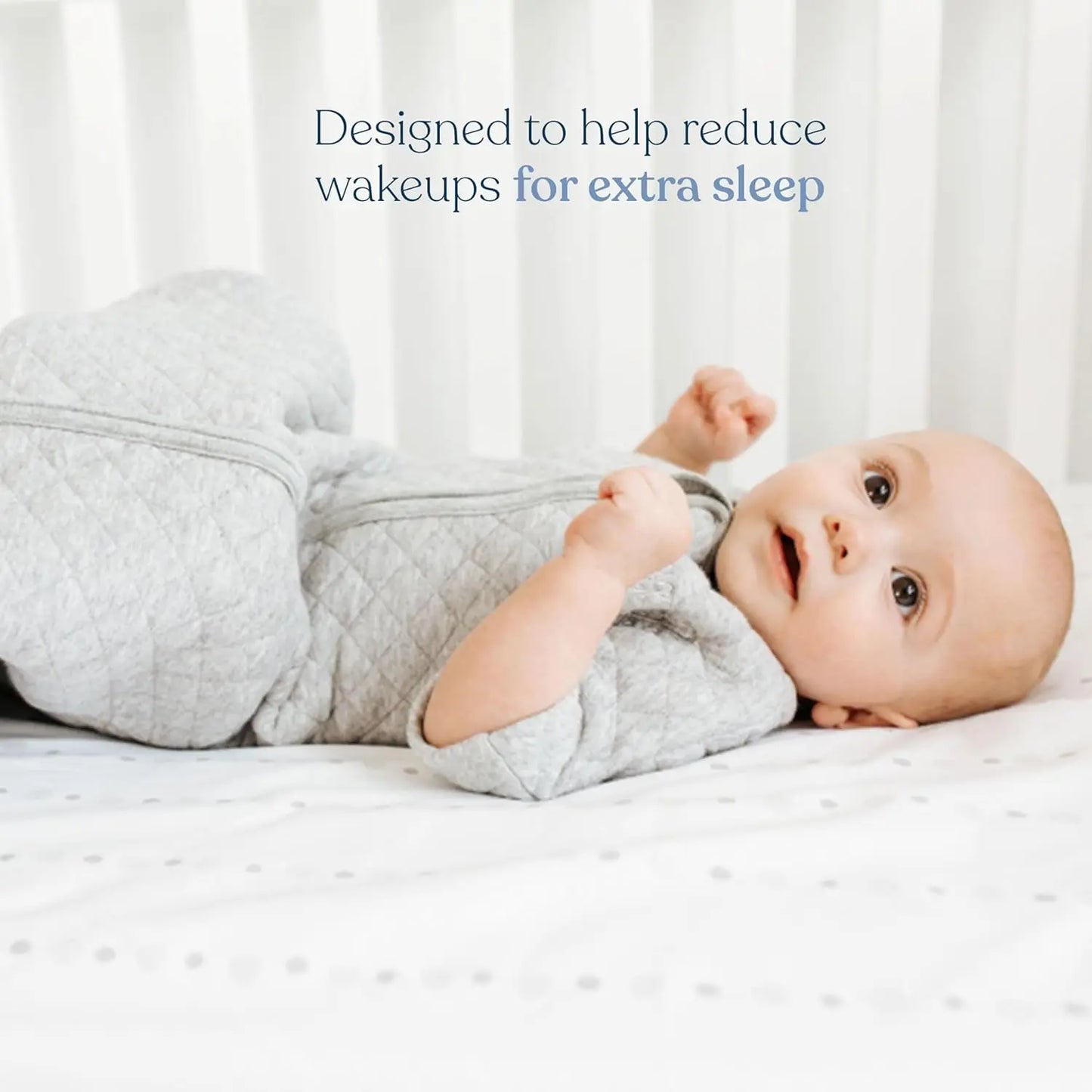 Experience peace of mind with our Cozy Wearable Blanket, a secure, comfortable sleep solution designed to grow with your baby from newborn nights onward.
