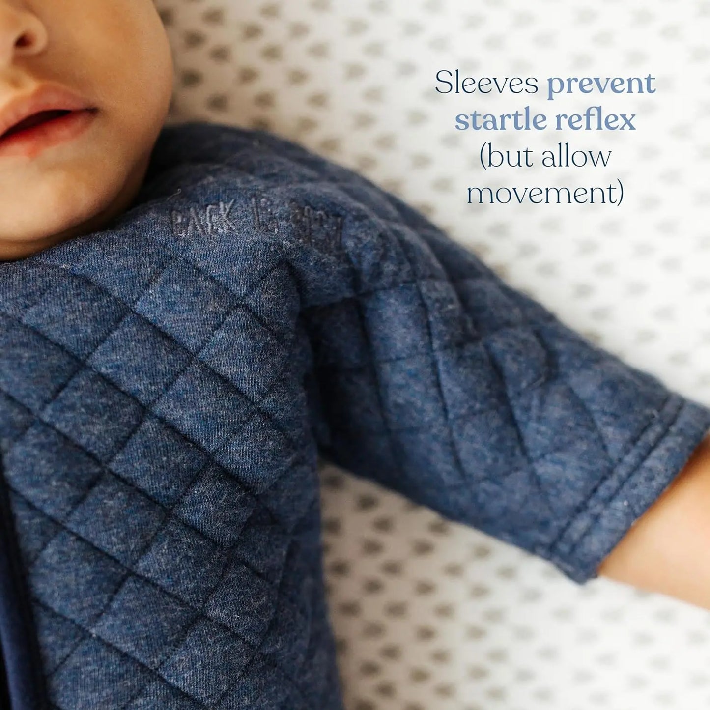 Experience peace of mind with our Cozy Wearable Blanket, a secure, comfortable sleep solution designed to grow with your baby from newborn nights onward.