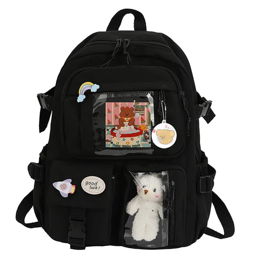 APWIKOGER College Student Rucksack Plush Pendant Kawaii Japanese Style